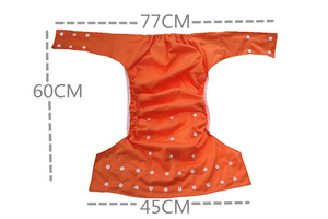 Couches lavables écologiques en coton imprimé <span class=keywords><strong>pour</strong></span> bébés, réutilisables, avec protection anti-fuites et boutons-pression ajustables - Product Image 6