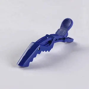 Grampos de cabelo de jacaré para salão de beleza, seção colorida, oem