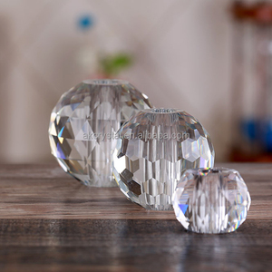 Accessoire d'éclairage en gros : <span class=keywords><strong>Boule</strong></span> de cristal transparente à facettes <span class=keywords><strong>avec</strong></span> trou, 50, 60, 70, 80 mm - Product Image 6