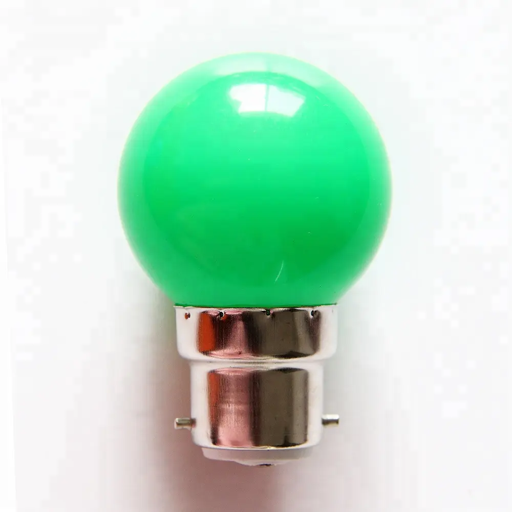 Bombilla LED G45 B22 con forma de globo multicolor para decoración del hogar