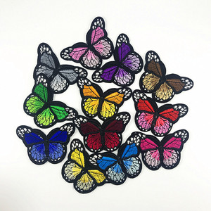 Patches personalizados apliques bordados Patch borboleta bordado bonito para roupas - Product Image 2