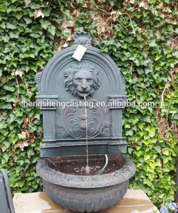Cabeza de león fuente de agua, de hierro fundido jardín de <span class=keywords><strong>la</strong></span> fuente - Product Image 1
