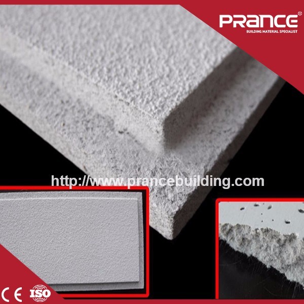 Fissurée/Sténopé/Sable Minérale Panneau De Plafond En Fiber