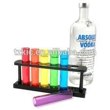Rare halloween orange black cocktail <span class=keywords><strong>Red</strong></span> downwind match test tube shot glasses - Product Image 6