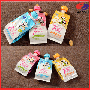 Personnalisé de bande <span class=keywords><strong>dessin</strong></span>ée conception stand up squeeze bec poche pour bébé alimentaire/gelée/jus/soupe - Product Image 6