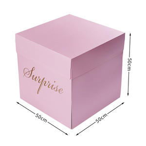 Personalizzato Romantico Rosa di Nozze di Carta Palloncino Sorpresa di Esplosione Contenitore di <span class=keywords><strong>Regalo</strong></span> - Product Image 3
