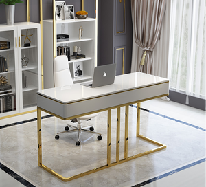 Elegante Mueble <span class=keywords><strong>de</strong></span> Oficina Ejecutivo <span class=keywords><strong>de</strong></span> Superficie Sólida/Piedra <span class=keywords><strong>de</strong></span> Cuarzo, Estación <span class=keywords><strong>de</strong></span> <span class=keywords><strong>Trabajo</strong></span>, Sillas, Mesa <span class=keywords><strong>de</strong></span> Oficina, Escritorio <span class=keywords><strong>de</strong></span> Oficina, Proveedores - Product Image 1