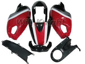 Inyección carenados para <span class=keywords><strong>Ducati</strong></span> 696, 796, 795, 1000, 1100, monstruo de plástico ABS motocicleta completa Kit de <span class=keywords><strong>carenado</strong></span> negro rojo - Product Image 3