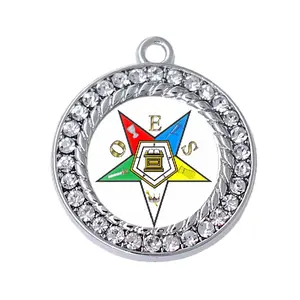 Greek letter fraternity jewelry eastern star OES custom sticker charms pendant