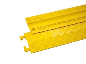Rubber floor guardian <strong>cable</strong> <strong>protector</strong> JUSTRY <strong>indoor</strong> ground safety rubber <strong>cable</strong> cover <strong>protector</strong>  ramp humps js-d01007 - Product Image 3