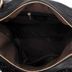 Черная женская сумка с блестками из искусственной кожи - Product Image 6
