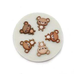 Moldes de silicona con diseño de osos para decoración de tartas, moldes de silicona para decoración de pasteles, dulces, Chocolate, pasta de goma, para magdalenas y Fondant - Product Image 6