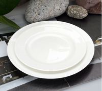 Set de table en porcelaine d'os fin, assiette à dîner de luxe en porcelaine à os royal, vente en gros