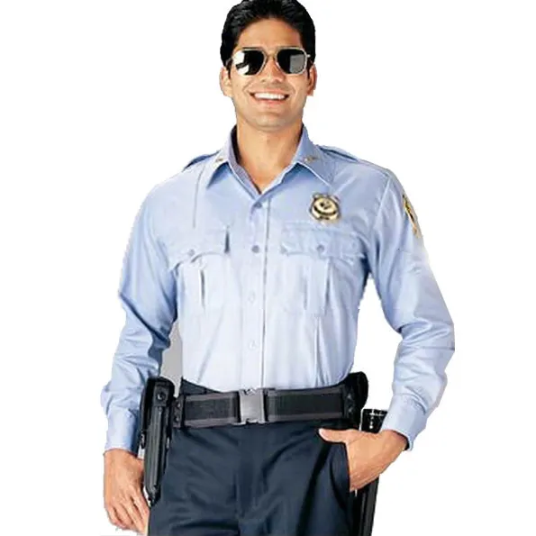 शीर्ष गुणवत्ता पुरुषों की जेब के साथ सुरक्षा वर्दी गार्ड स्टाफ सुरक्षा सुरक्षा वर्दी