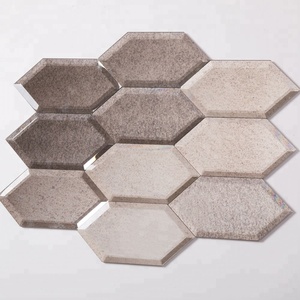 Carreaux muraux hexagonaux <span class=keywords><strong>en</strong></span> Bronze, effet miroir, mosaïque Antique, couleur Bronze blanc - Product Image 3