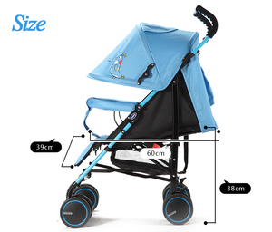 Nouveau assortie oxford matériel bébé poussette type parapluie poignée <span class=keywords><strong>landau</strong></span> pour bébé cadeau de noël poussette - Product Image 4