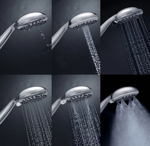 New Modern Chrome 6 Spray Settings Handheld <strong>Shower</strong> Set High Pressure Massage Spa Functional <strong>Shower</strong> <strong>Head</strong> Hose Adjustable <strong>Bracket</strong> - Product Image 4