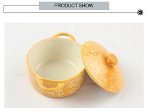 Mini Cute Ceramic Baking Pot Kitchen Oven Safe Bakeware Sets <strong>Casserole</strong> <strong>Dish</strong> Creme Brulee Ramekins <strong>Pumpkin</strong> Soup Bowl With Lid - Product Image 2