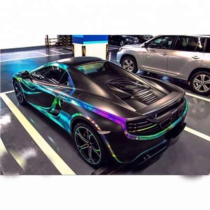 Arco Iris cromado holográfico coche vinilo envolver <span class=keywords><strong>azul</strong></span> 1,35*18m con burbujas sin aire para coche auto, motocicleta - Product Image 4