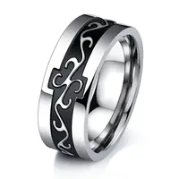 Wholesale Custom Gents fashion accessories jewelry blue stainless steel ring  for men boys hand finger Wedding Band Rings for male 8mm From m.alibaba.com