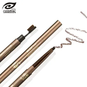 Groothandel bruin potlood graphite-Custom Eye Brow Tint Pen Private Label Wenkbrauwpotlood Set Verpakking Waterdichte Minerale Msds