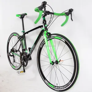 700C x 23C 알루미늄 합금 6061 프레임 14 속도 도로 경주 자전거 판매