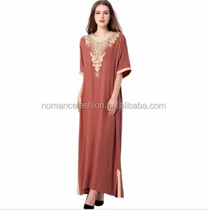 Vestidos OEM baju kurung 2017ファッションイスラム教徒のドレス最新のアバヤデザイン