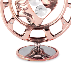 คริสตัลรูปเกือกม้านำโชคพร้อมหัวม้าโรสโกลด์รูปปั้นของขวัญทางธุรกิจจากฮวงจุ้ย - Product Image 3