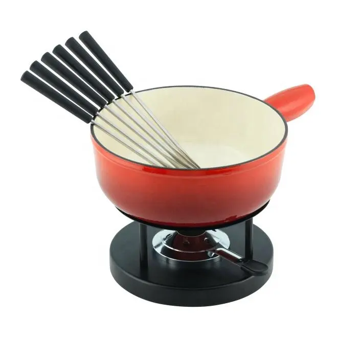 Gietijzer Kaasfondue Pot