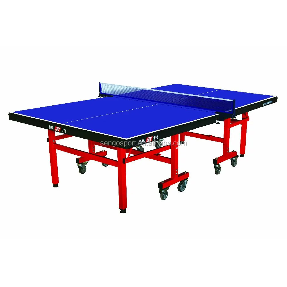 Table mobile se pliante simple de service d'oem/table de ping-pong/table de ping-pong