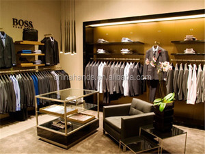 Garage de vêtements classique de haute qualité, présentoir de Design d'intérieur pour magasin de vêtements d'hommes, vente en gros, - Product Image 2