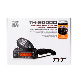 Venta superior al por mayor de China VHF THT 9000d radios de largo alcance de comunicación tyt radio móvil de la tierra del coche