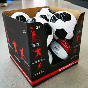 Mini juego de pelota en caja de exhibición PDQ, para fútbol, pelota, juego deportivo - Product Image 3