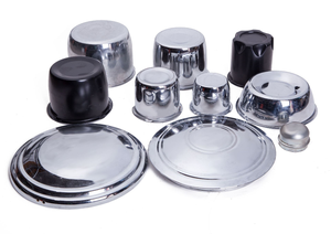 Cubierta de cubo de rueda de 71mm, cubierta de cubo de coche cromado plateado, etiquetas centrales de control de rueda - Product Image 2