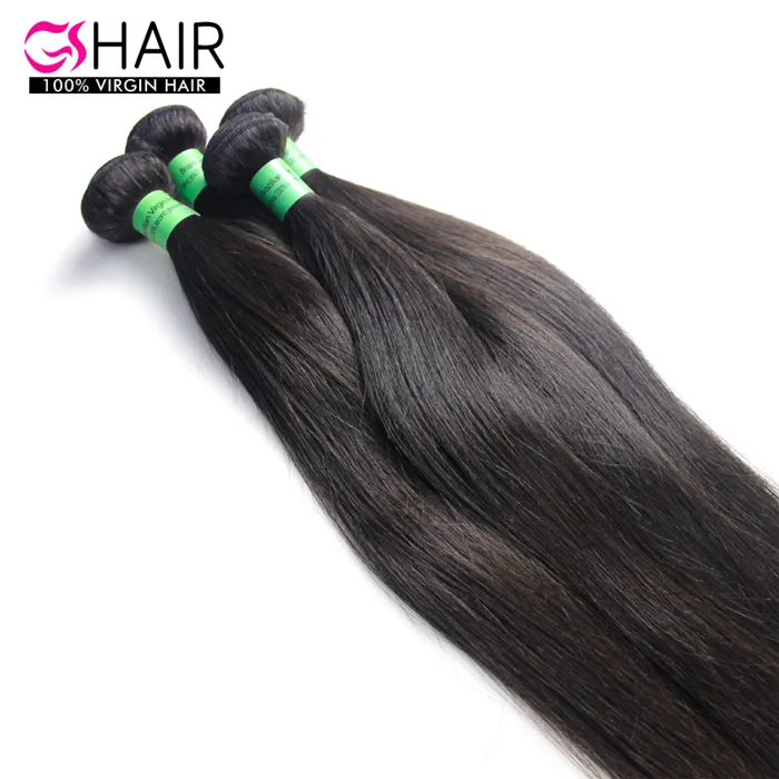 Virgem Brasileiro trama Do Cabelo Humano em linha reta 4 pçs/lote 8 para 30 34 polegadas preto natural frete grátis remy brasileiro do cabelo