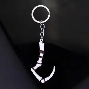 GAME Series DOTA 2 Keychain Pudge Hook Metal Key Rings For Promotion Gifts Jewelry Men's Accessories