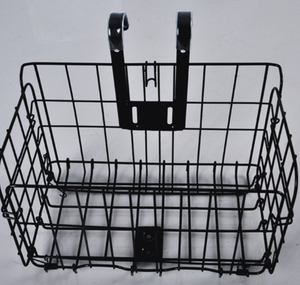 China Wholesale Bike Accessories Front Basket Bicycle Steel Basket For Sale