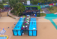 Piscine de conteneur préfabriquée mobile à vendre, piscine de conteneur moderne prête à l'emploi