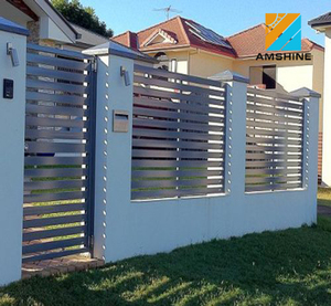 Privacy Modern <strong>Garden</strong> <strong>Metal</strong> Aluminum Slatted <strong>Fence</strong> <strong>Panels</strong> - Product Image 4