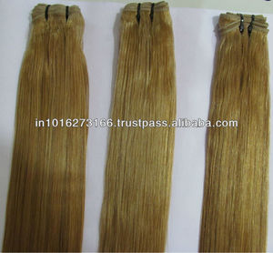 Extensión de tejido de cabello humano Rubio Remy indio - Product Image 4