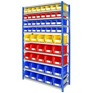 warehouse storage shelf and plastic bin plastic box with ISO9001 CE certificate
