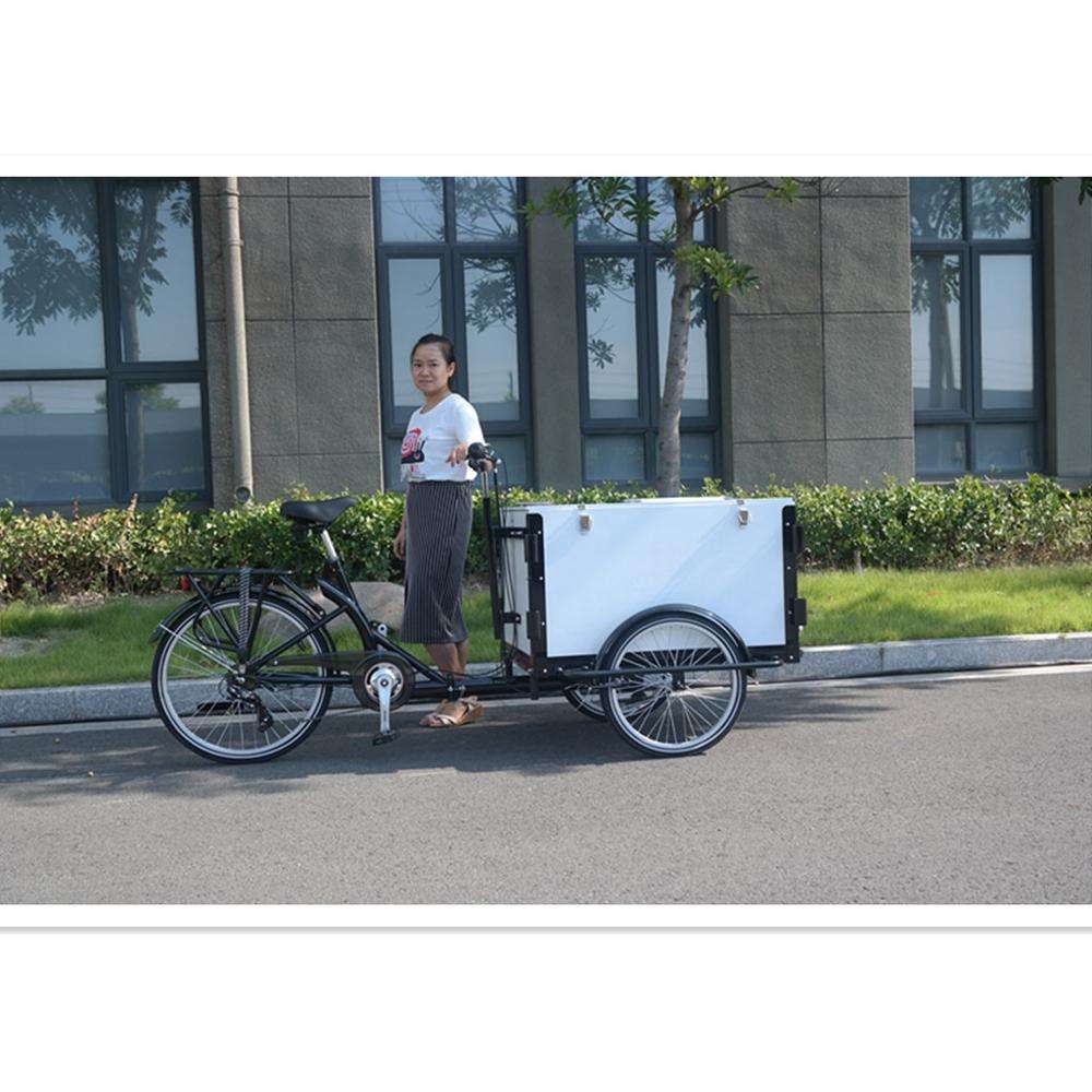 Ice Cream Bike Bike With Wooden Box On Front Cargo Bike Used Ice