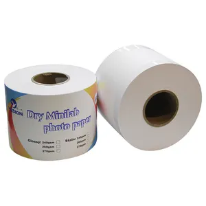 wholesale RC roll photo paper Dry mini lab photo paper for Fuji Epson Noritsu Dry Printer