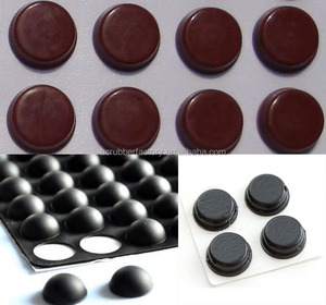 Custom modellato NBR EPDM 3mm piatto in Silicone per Laptop guarnizione per paraurti adesivo antiscivolo in gomma Pad quadrato industriale stampo striscia - Product Image 5