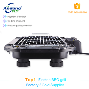 Mesa <span class=keywords><strong>interior</strong></span> sin humo <span class=keywords><strong>barbacoa</strong></span> eléctrica con termostato y parrilla altura ajustable para homeuse - Product Image 3