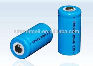 золотой качества 16340 lifepo4 перезаряёаемые аккумулятор 3.2v 400 мач - Product Image 1