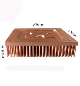 대형 구리 방열판, 구리 파이프 히트 싱크 플레이트, 구리 단조 핀 히트 싱크 - Product Image 5