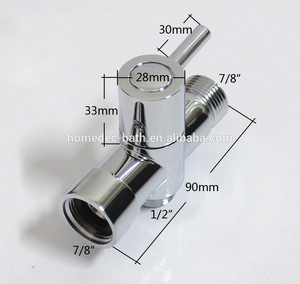 De mano de bronce asiento del inodoro bidet conjunto con estados unidos tamaño de latón t- adaptador 7/8" - Product Image 5