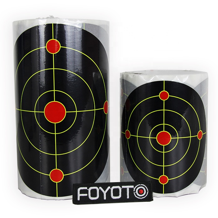 Новый дизайн 2021, тренировочная недорогая самоклеящаяся пневматическая винтовка Bullseye для страйкбола, пневматическая ружья 12*12 см, брызговик и реактивная самоклеящаяся стрельба, игрушки для игр, 100 шт./рулон