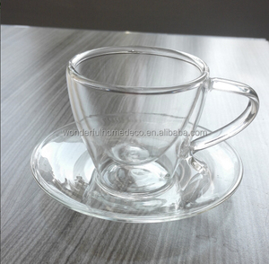 ถ้วยกาแฟเอสเปรสโซทนความร้อน80มล.,ถ้วยชาและจานรองแก้วและจานรอง